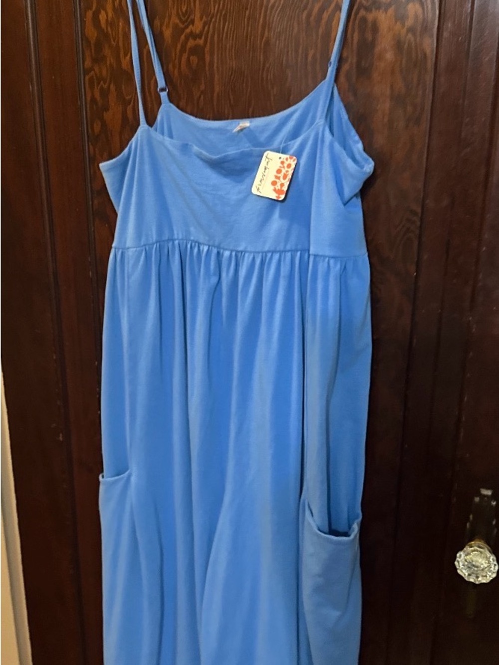 Blue Spaghetti-step Free People romper